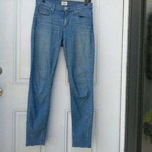 Hudson Nico Super Skinny Midrise Raw Hem